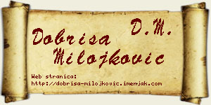 Dobriša Milojković vizit kartica